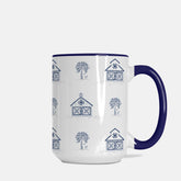 Navy Blue Farmhouse Barn Mug 15 oz